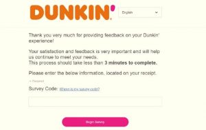 Survey Portal - DunkinRunsOnYou