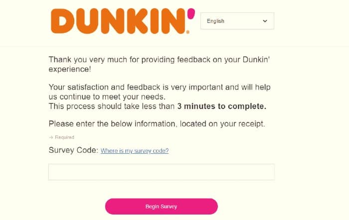 DunkinRunsOnYou-Survey